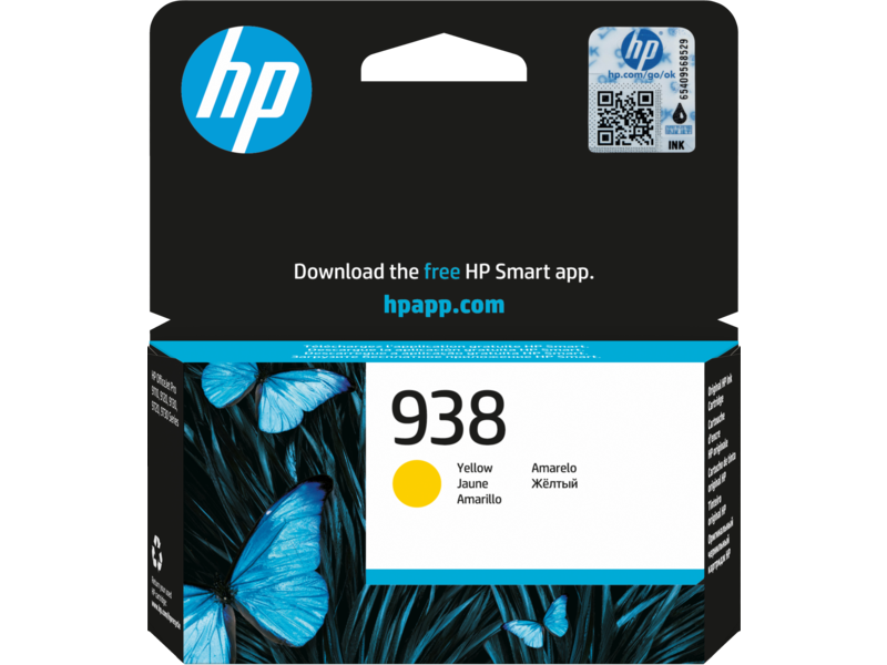 HP 938 Yellow Original Ink Cartridge-4S6X8PE