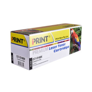 IPRINT CF400X Compatible Black Toner For HP CF400A 